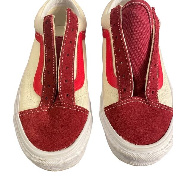 VANS Style 36 Retro Sport (Red / White) unisex sneakers w size 6 men’s size 4.5 - Picture 3 of 8